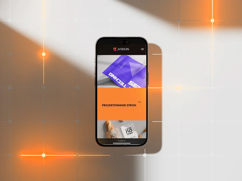 Portfolio JVISION - wersja mobilna - Mobile, projekt Jakub Klisowski JVISION